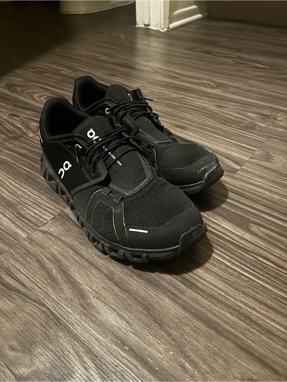 On Running Black Men's Trail-Ready Athletic Sneakers